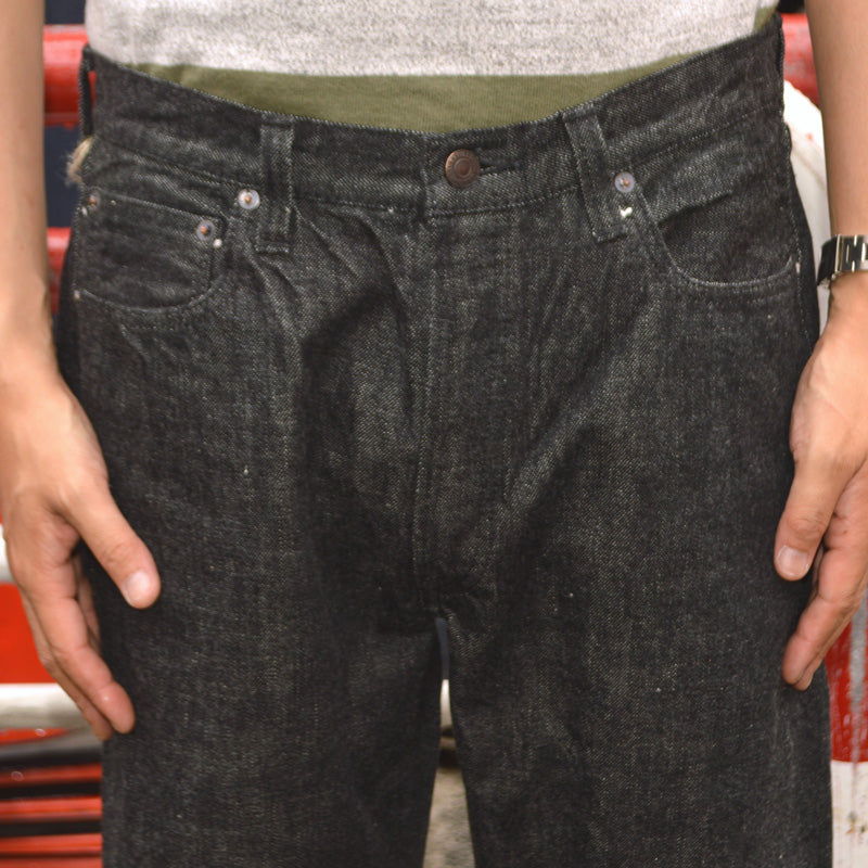 FULL COUNT "1101BK" Straight Black Denim