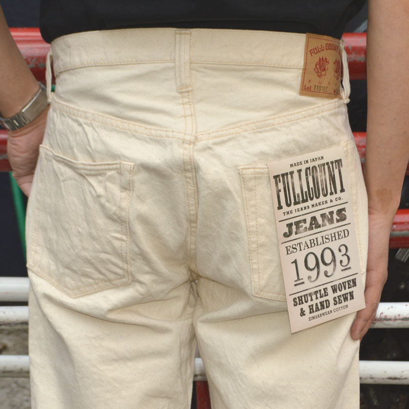 FULL COUNT "1101EC" Straight Ecru Selvedge Denim