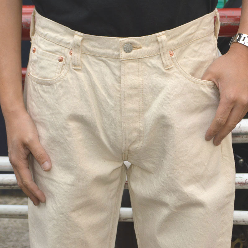 FULL COUNT "1101EC" Straight Ecru Selvedge Denim