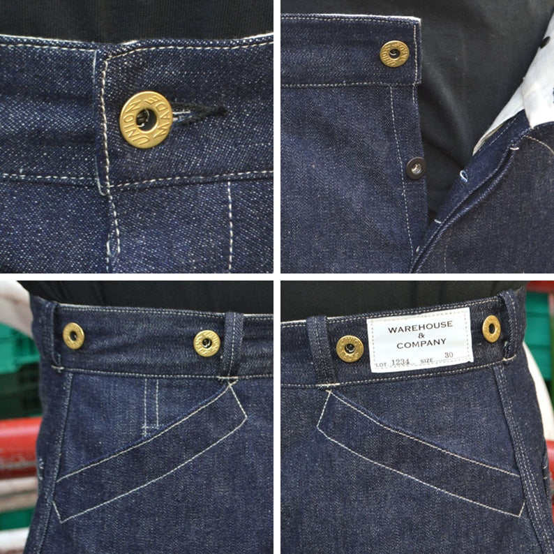 WAREHOUSE "1234" 1920’s Free Land Waist Overall