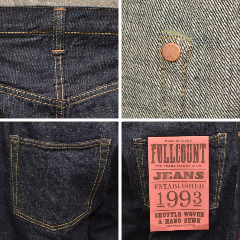 FULL COUNT "1904-25" 5POCKET DENIM SHORTS