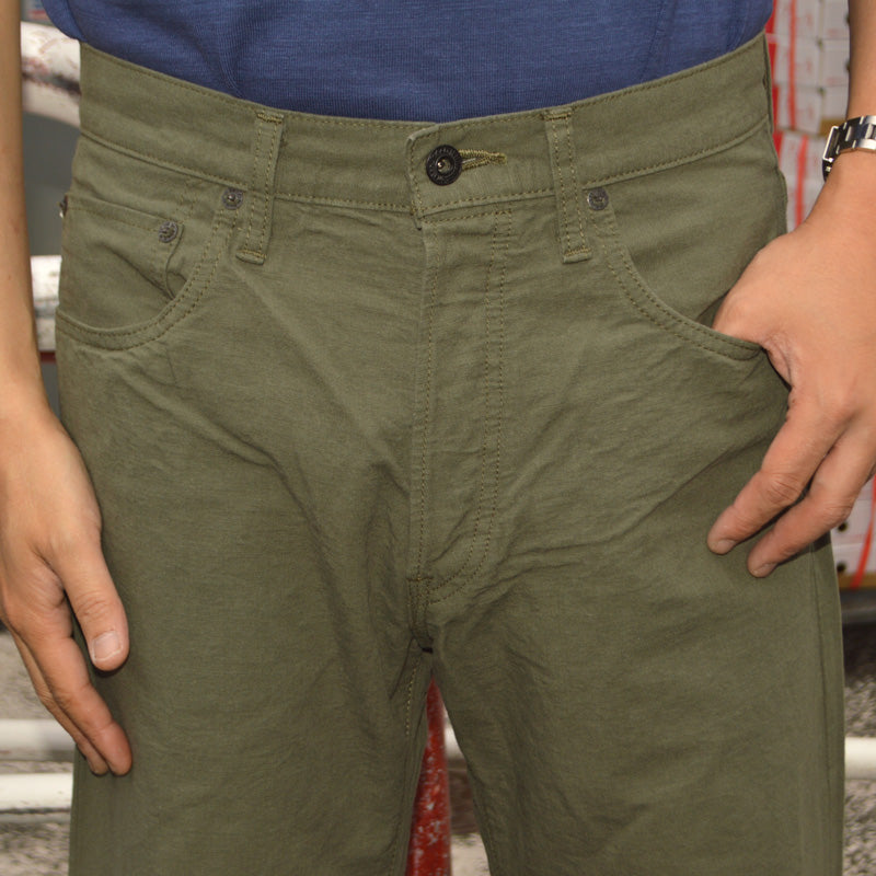 ONI DENIM "200-8GG" 8oz Betacham Green Gray Wide Straight