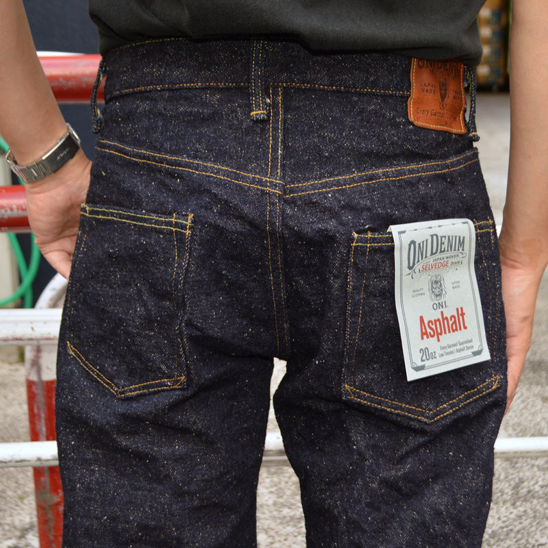 ONI DENIM、"200-Asphalt"、20oz Asphalt Denim Wide Straight