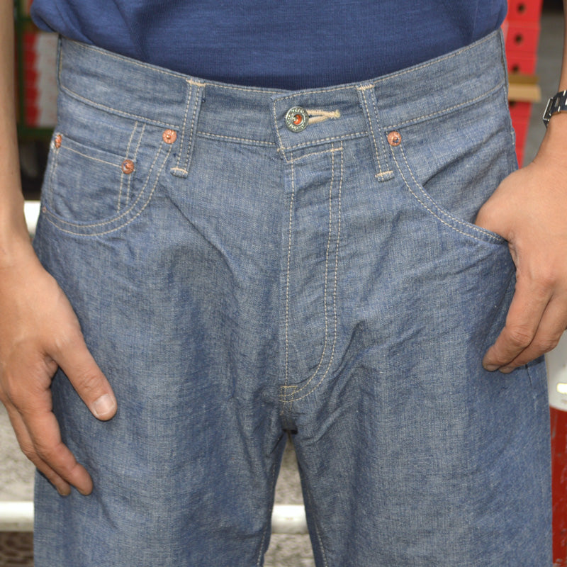 ONI DENIM "200-HCSV" 8oz Selvedge Chambray Wide Straight