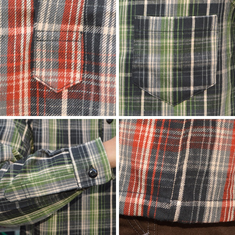 WAREHOUSE "3063" 1930’s WPA One Pocket Pullover Shirts(Flannel)