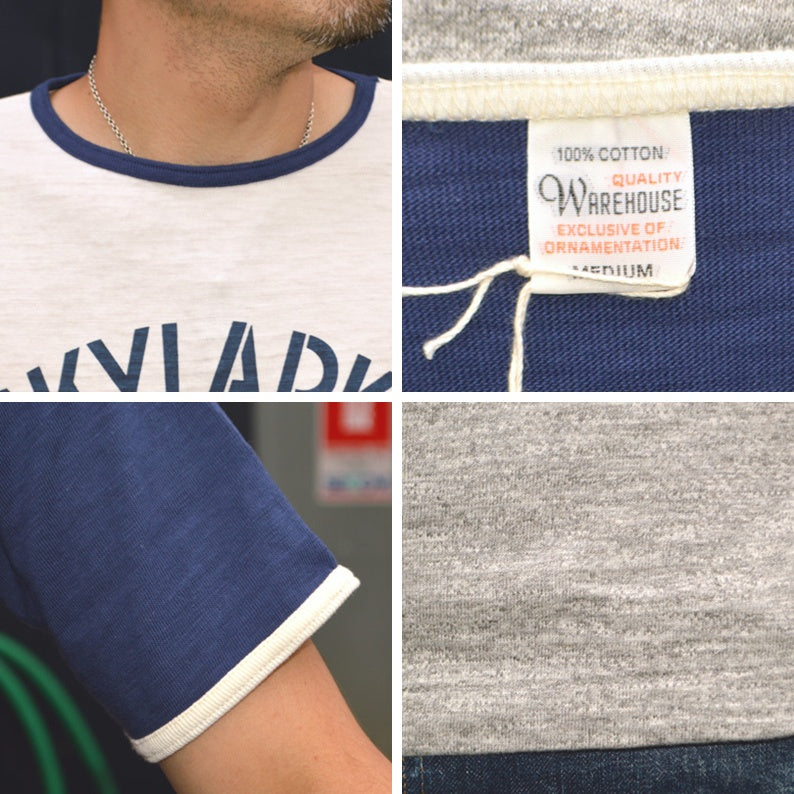 WAREHOUSE "4059 SKYLARKS" Ringer T-shirt