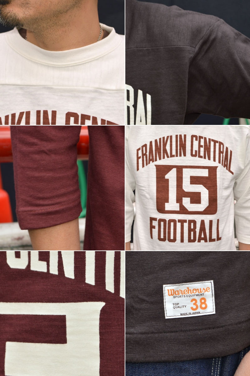 WARE HOUSE "4063 FRANKLIN CENTRAL" 3/4 Sleeve Football T-shirt "FRANKLIN CENTRAL"
