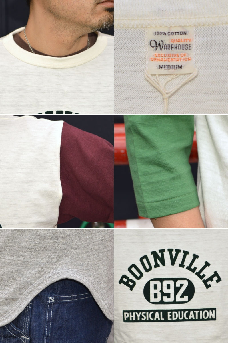WARE HOUSE "4800 BOONVILLE" 3/4 Sleeve Baseball T-shirt