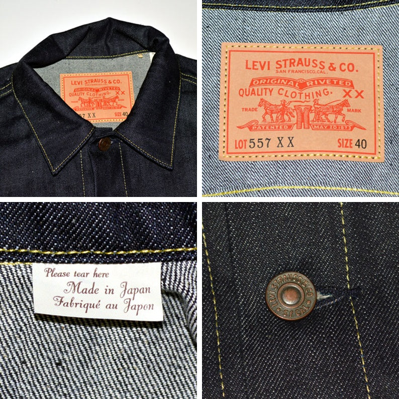 LEVI'S VINTAGE CLOTHING "74998-0003" TYPE 3 JACKET 1961 557XX DENIM JACKET