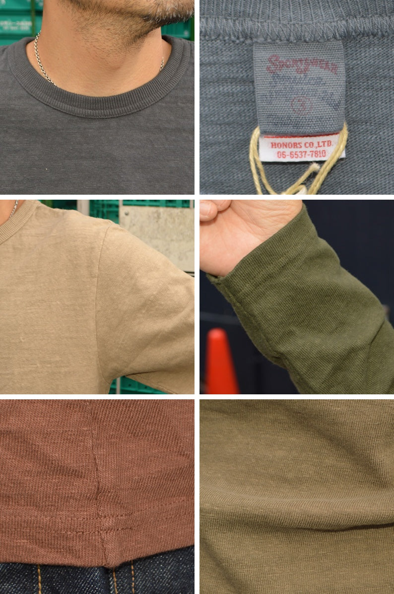 UES "602301" No. 8 Slab Nep Long Sleeve T-shirt