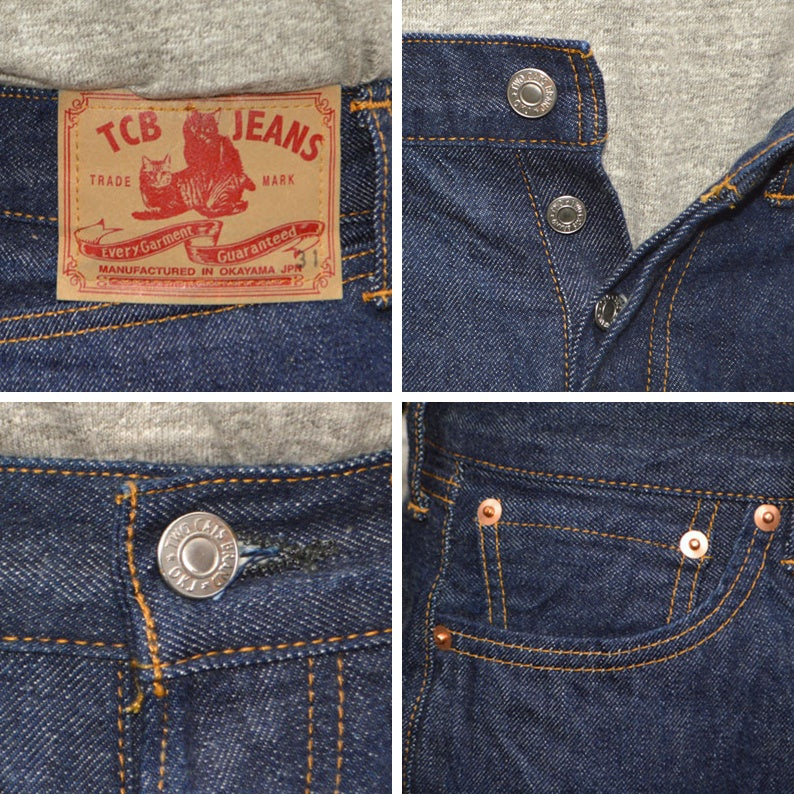 TCB jeans "TCB jeans 60's PANTS" 60's STRAIGHT 13oz