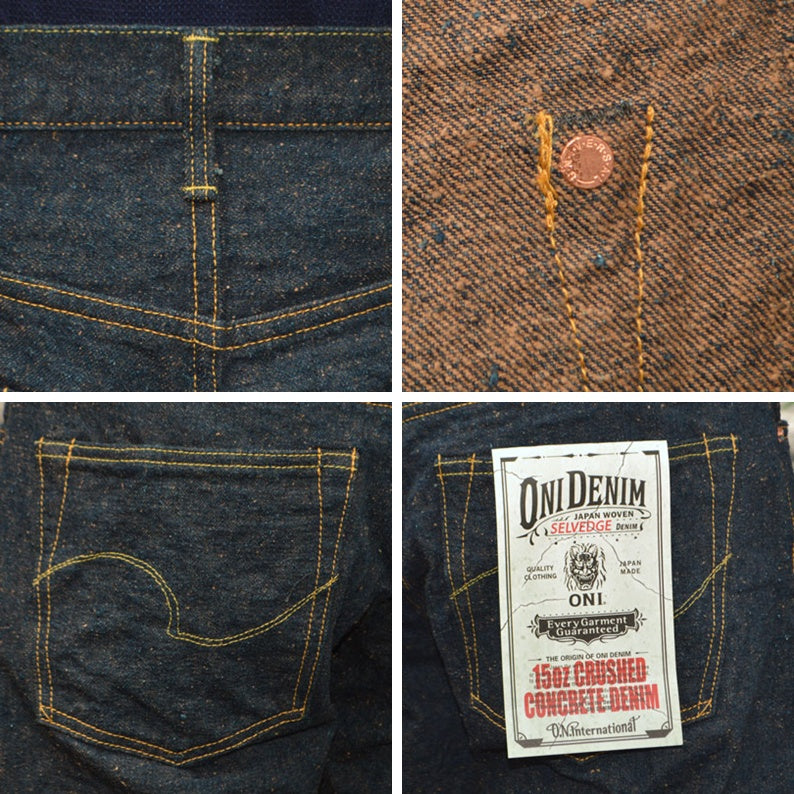 ONI DENIM "902CCD-MOCA" 15oz Crushed Concrete Denim Weft Moca