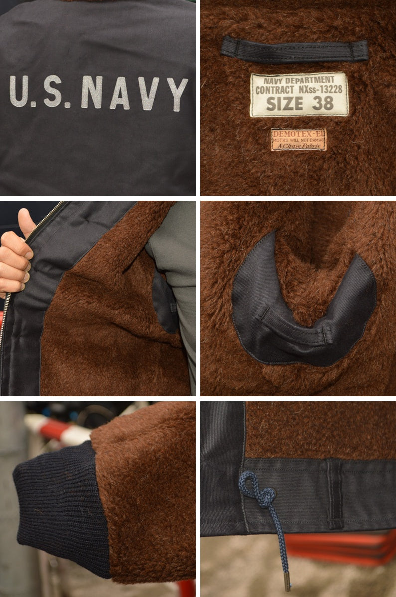 BUZZ RICKSON'S "BR15340" N-1 NAVY “NAVY DEPARTMENT” DEMOTEX-ED