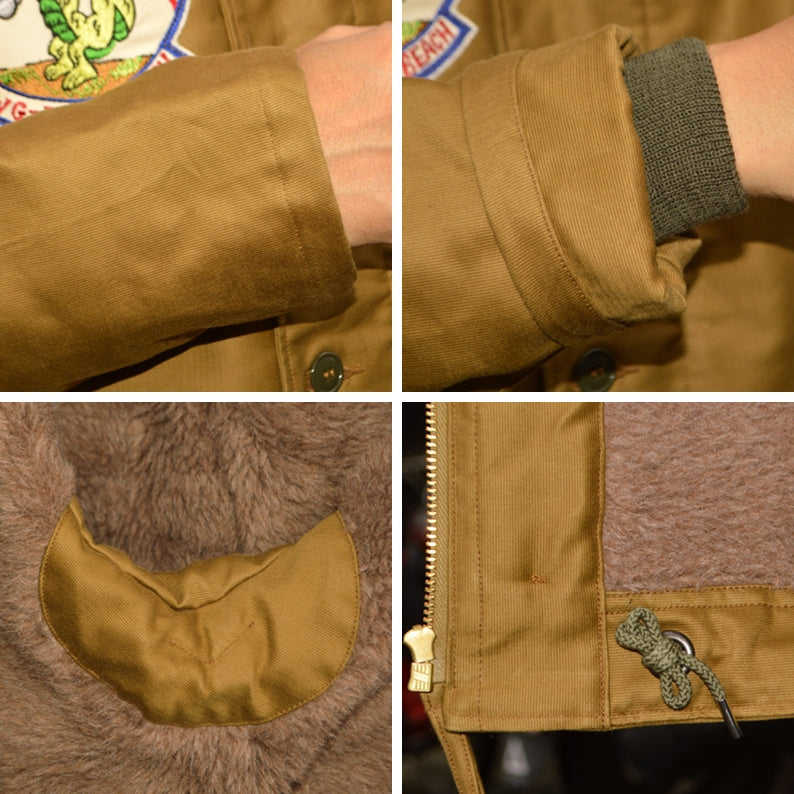 BUZZ RICKSON'S "BR16014" N-1 KHAKI "NAVAL CLOTHING DEPOT DEMOTEX-ED" GATOR NAVY