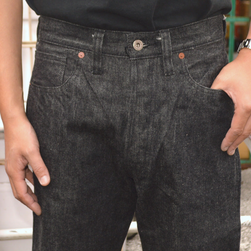 BUZZ RICKSON'S "BR43042" World War 2 Black Denim Waist Overalls