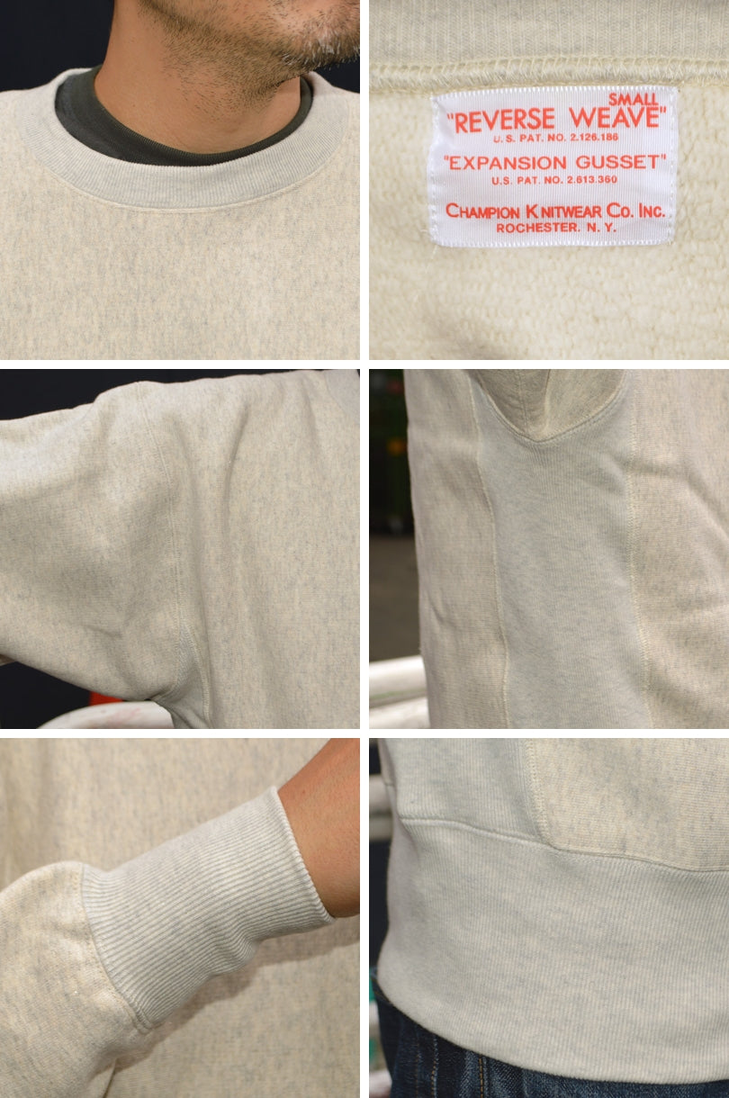 Champion / True to Archives "C3-Q042" REVERSE WEAVE 2ND PATENT CREWNECK SWEATSHIRT