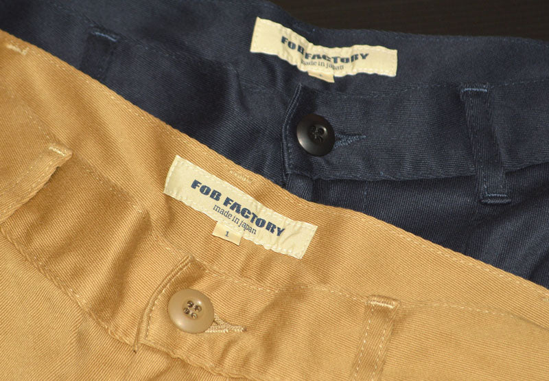 FOB FACTORY "F0535" CLASSIC TROUSERS CHINO PANTS