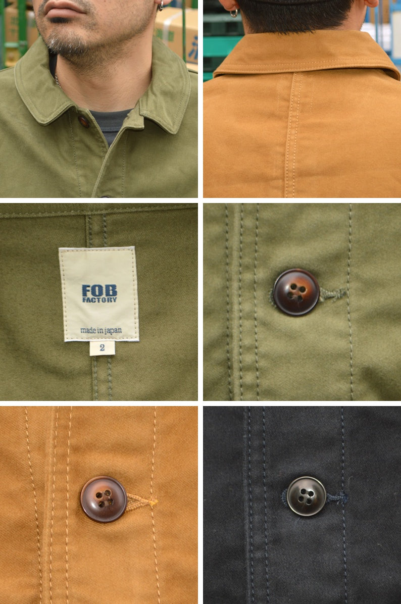 FOB FACTORY "F2373" FRENCH MOLESKIN JACKET