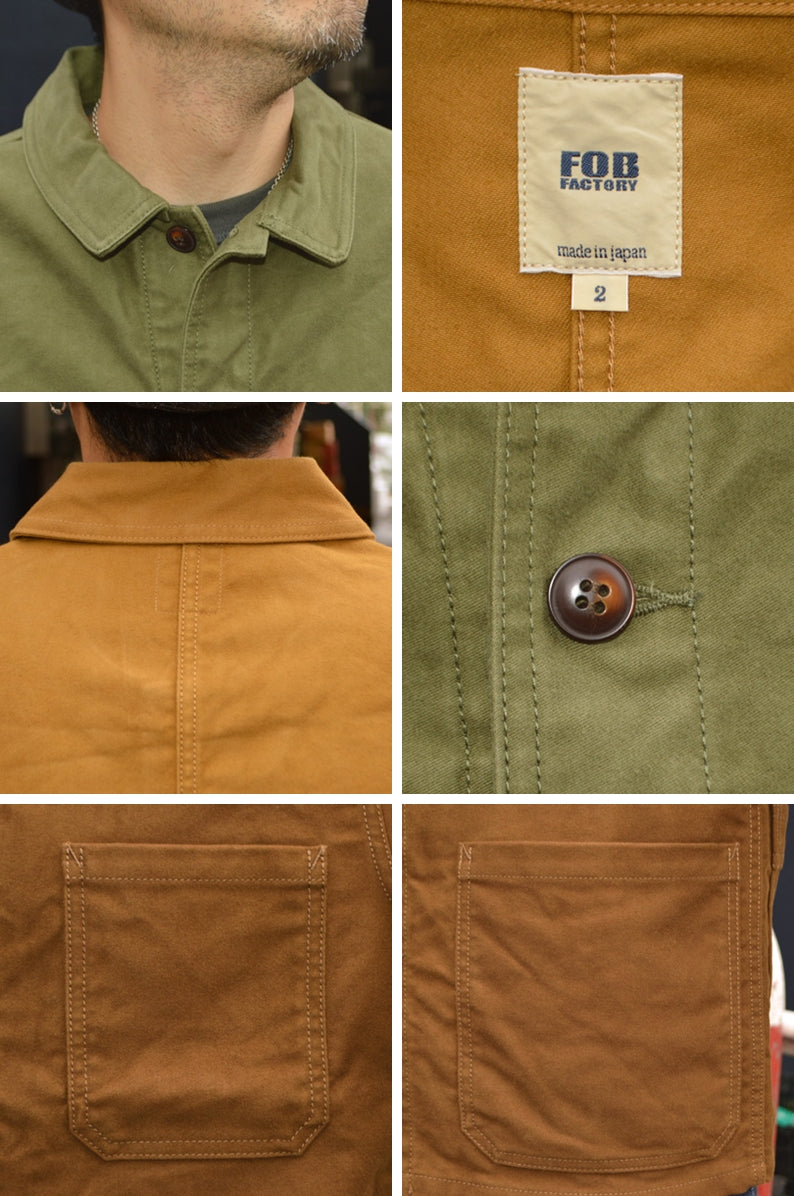 FOB FACTORY "F2373" FRENCH MOLESKIN JACKET
