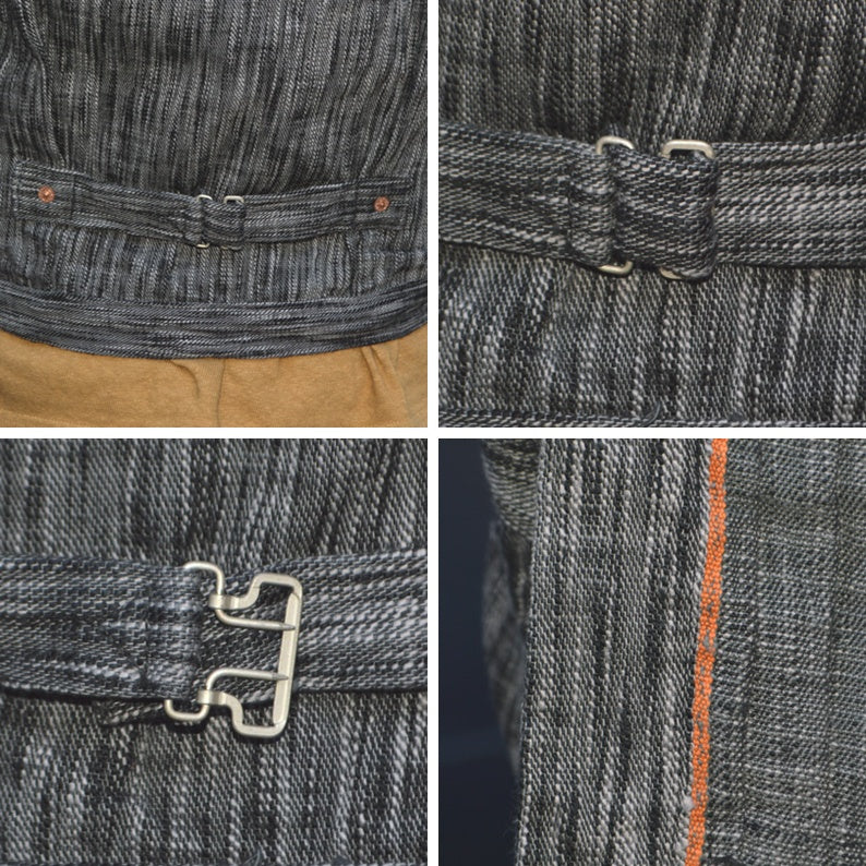graphzero "GZ-SKGJ1ST-BKGY" 15oz Jean Jacket-WW2 (1st Skein dyeing BKGY)(Kasezome)