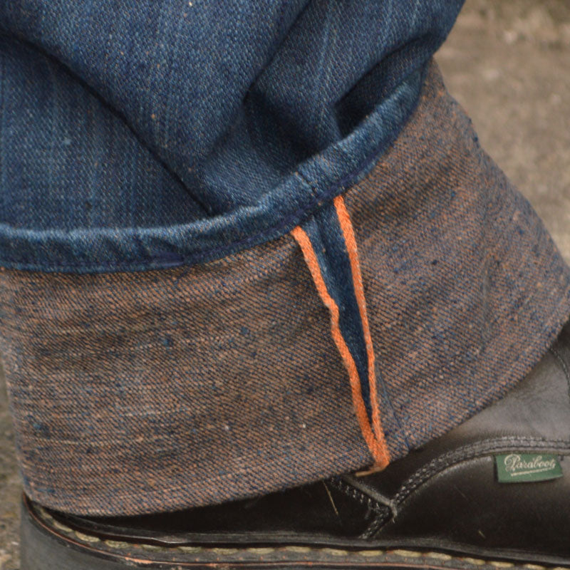 graphzero "GZ-NPST" 13oz Naturally dyed nep straight persimmon tannin