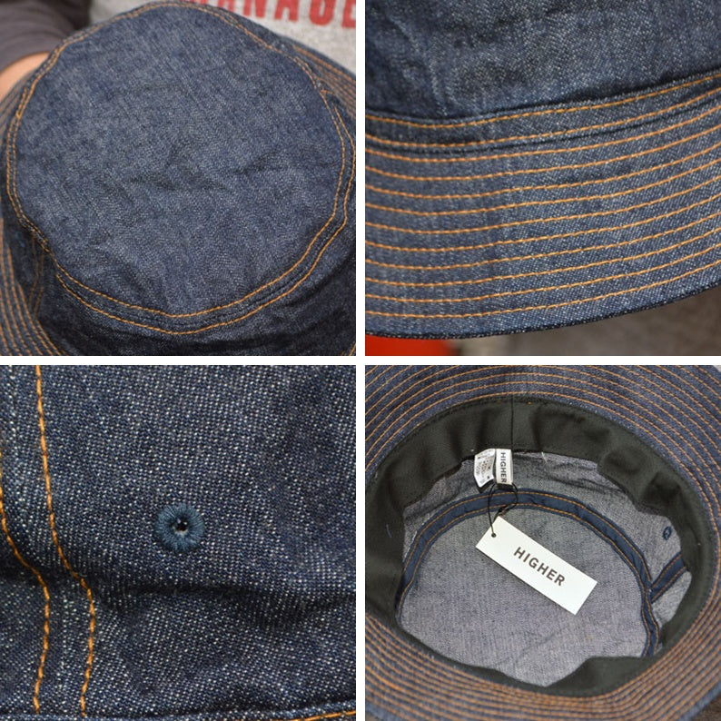 HIGHER "HO25005B" BUCKET HAT(Denim)