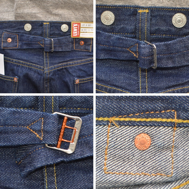 LEVI'S VINTAGE CLOTHING "33501-0052" 1933 501 JEANS One Wash