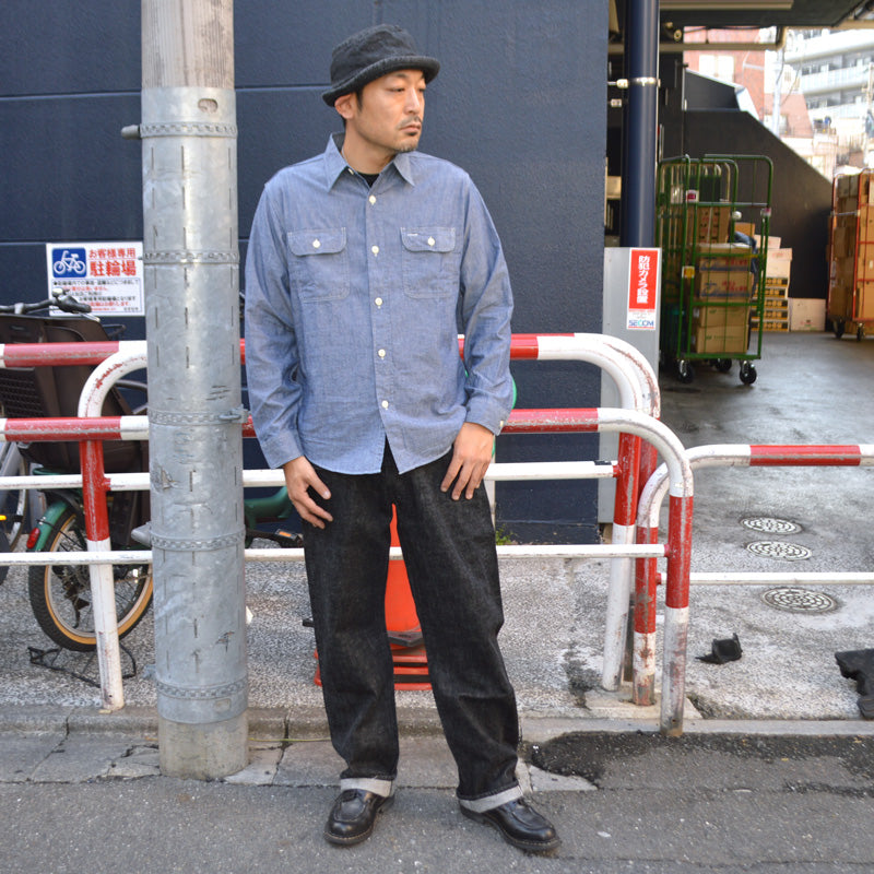 FULL COUNT "0105BK" Wide Black Selvedge Denim