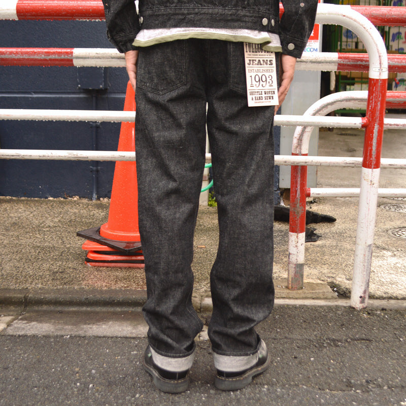 FULL COUNT "1101BK" Straight Black Denim