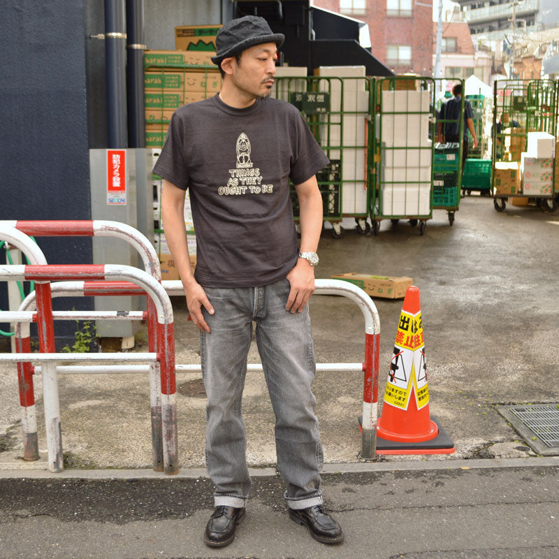 FULL COUNT "1101BKHW" Straight Black Denim Dartford