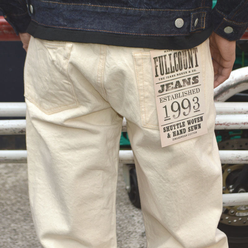 FULL COUNT "1101EC" Straight Ecru Selvedge Denim