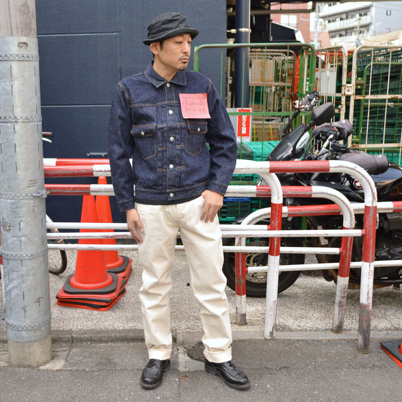 FULL COUNT "1101EC" Straight Ecru Selvedge Denim