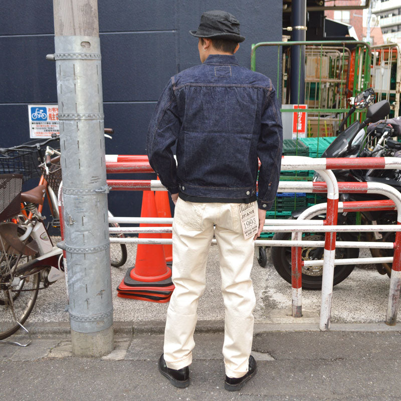 FULL COUNT "1101EC" Straight Ecru Selvedge Denim