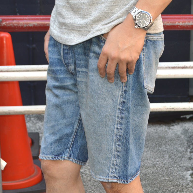 FULL COUNT "1904HW-25" 5 Pocket Denim Shorts Dartford