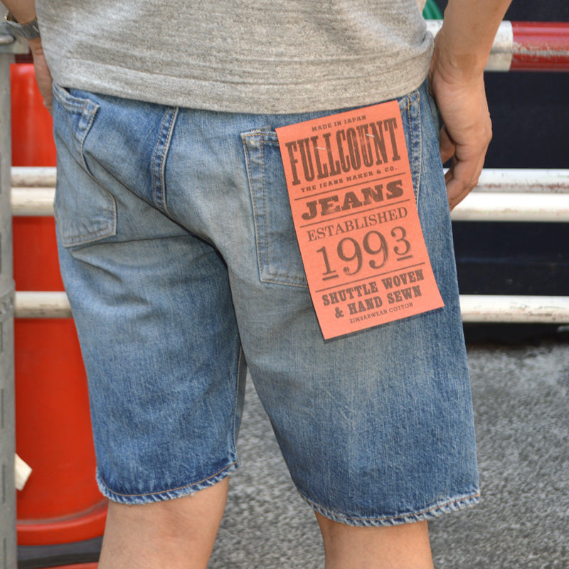 FULL COUNT "1904HW-25" 5 Pocket Denim Shorts Dartford
