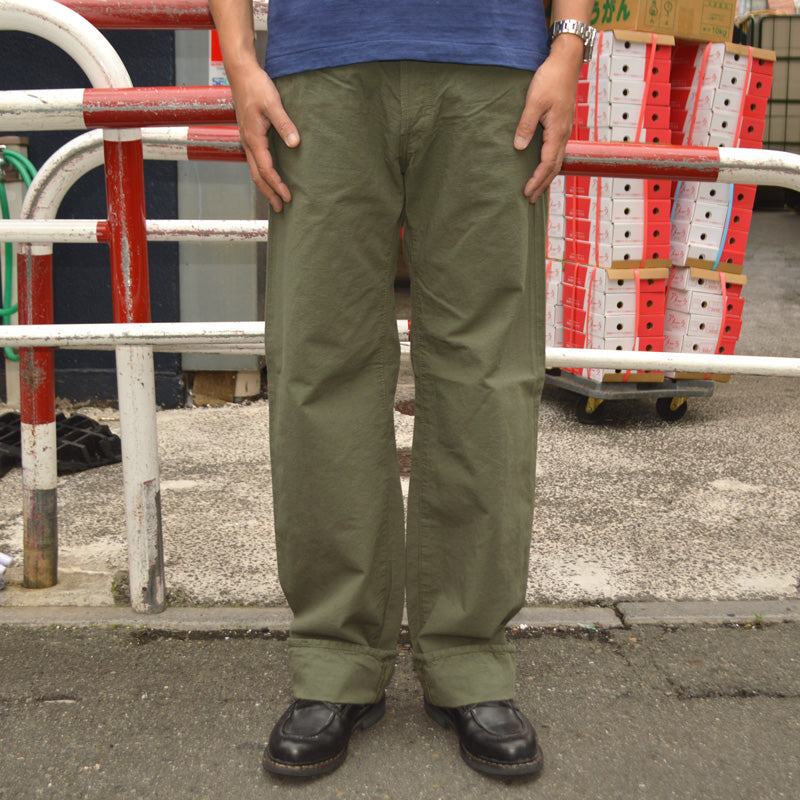 ONI DENIM "200-8GG" 8oz Betacham Green Gray Wide Straight