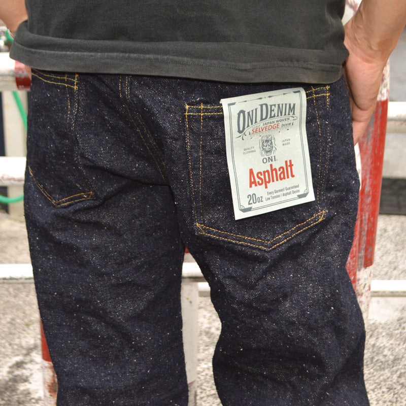 ONI DENIM、"200-Asphalt"、20oz Asphalt Denim Wide Straight