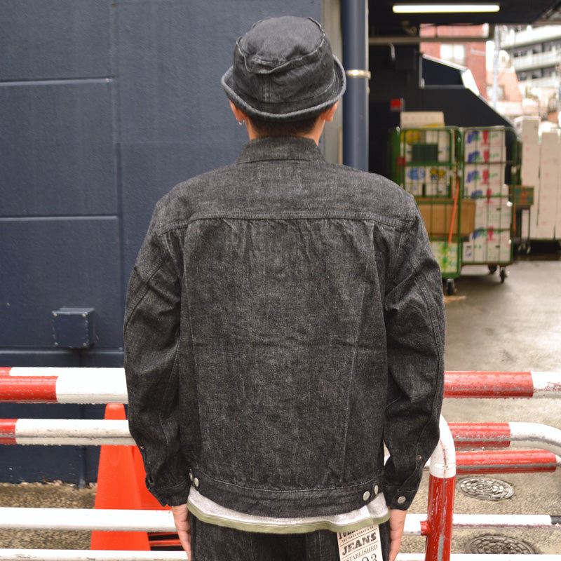 FULL COUNT "2102BK" 13.7oz Type 2 Black Denim Jacket