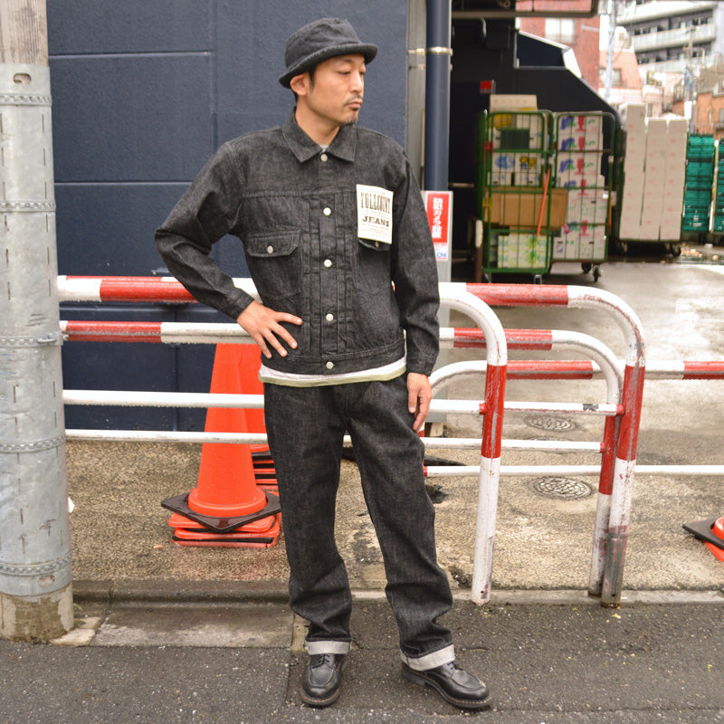 FULL COUNT "2102BK" 13.7oz Type 2 Black Denim Jacket