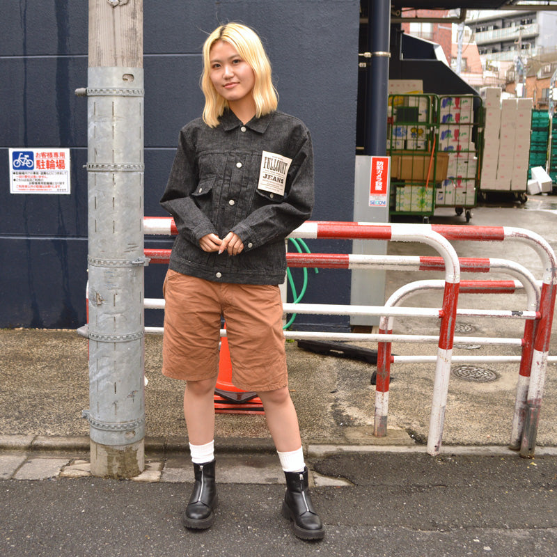 FULL COUNT "2102BK" 13.7oz Type 2 Black Denim Jacket