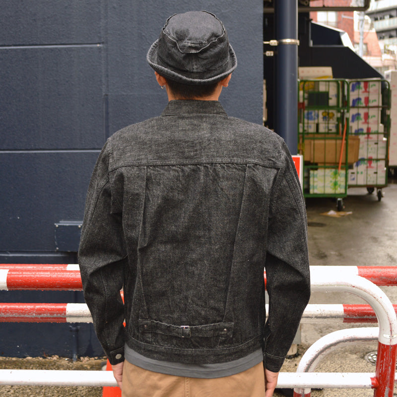 FULL COUNT "2107BK" 13.7oz Type 1 Black Denim Jacket