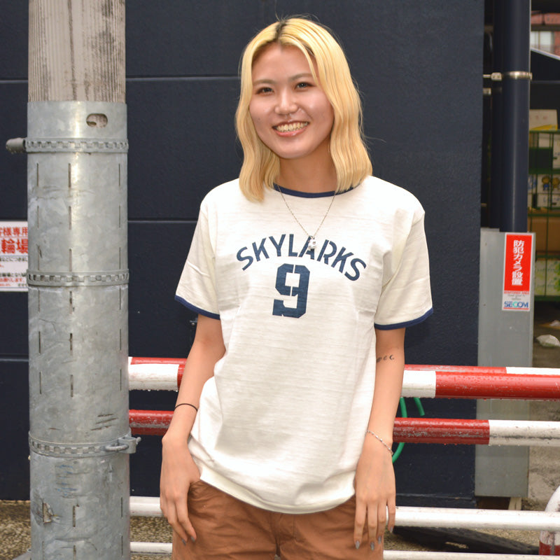 WAREHOUSE "4059 SKYLARKS" Ringer T-shirt