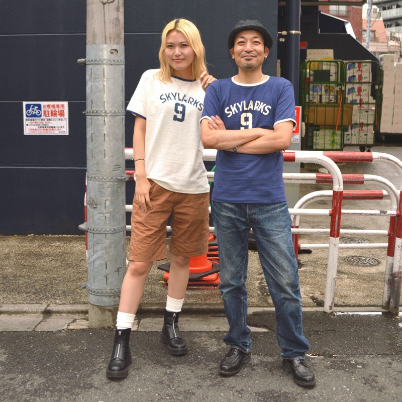 WAREHOUSE "4059 SKYLARKS" Ringer T-shirt