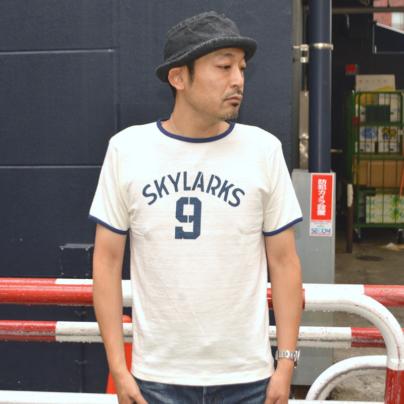 WAREHOUSE "4059 SKYLARKS" Ringer T-shirt