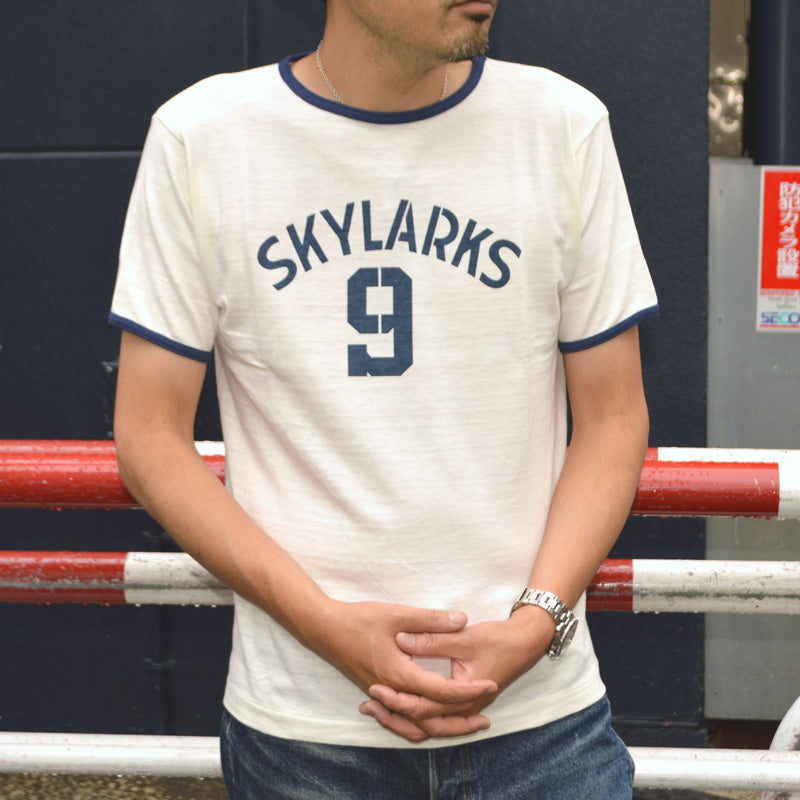 WAREHOUSE "4059 SKYLARKS" Ringer T-shirt