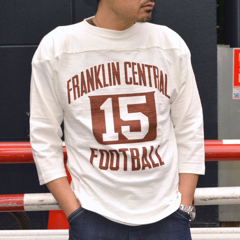 WARE HOUSE "4063 FRANKLIN CENTRAL" 3/4 Sleeve Football T-shirt "FRANKLIN CENTRAL"