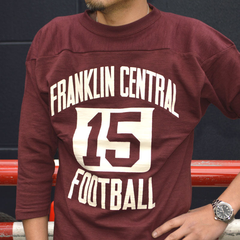 WARE HOUSE "4063 FRANKLIN CENTRAL" 3/4 Sleeve Football T-shirt "FRANKLIN CENTRAL"