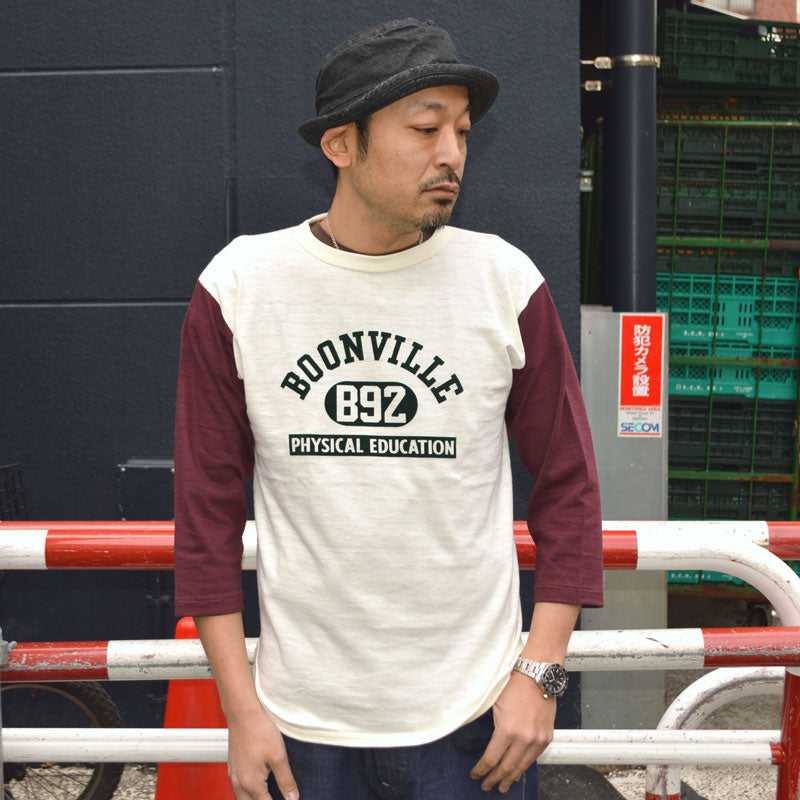 WARE HOUSE "4800 BOONVILLE" 3/4 Sleeve Baseball T-shirt