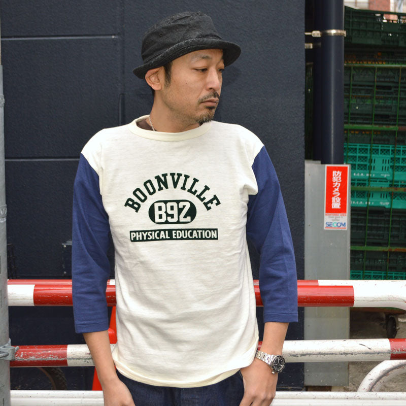 WARE HOUSE "4800 BOONVILLE" 3/4 Sleeve Baseball T-shirt