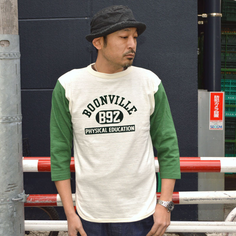 WARE HOUSE "4800 BOONVILLE" 3/4 Sleeve Baseball T-shirt